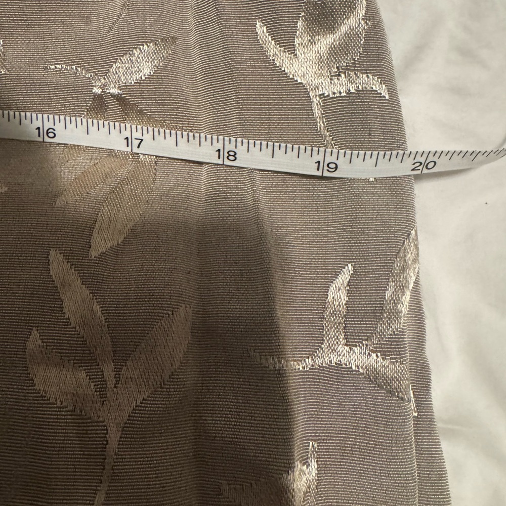 Vintage Prom CDC Petites Gold Floral Jacquard Maxi Dress - Cowl Neck - Picture 7 of 8